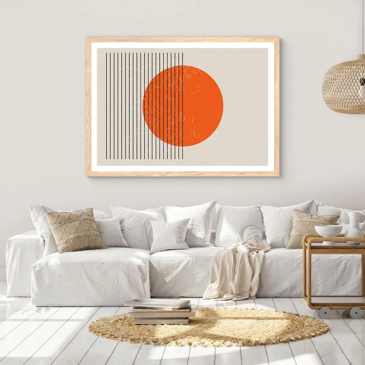 Poster in light oak frame - Always the Sun - 91x61 cm