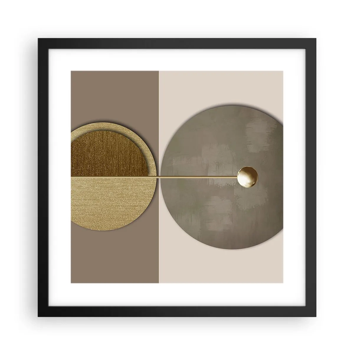 Poster in black frame - Perfect Balance - 40x40 cm