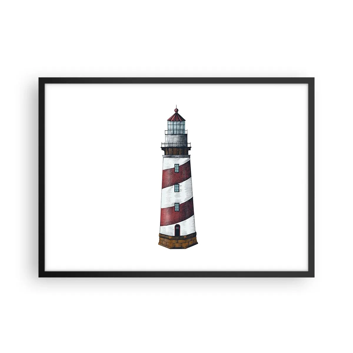 Poster in black frame - Always on Guard - 70x50 cm