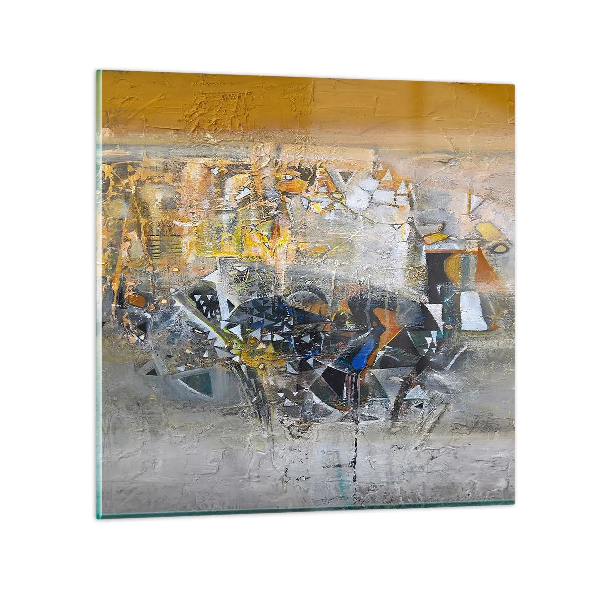 Glass picture - All Will Work out - 70x70 cm