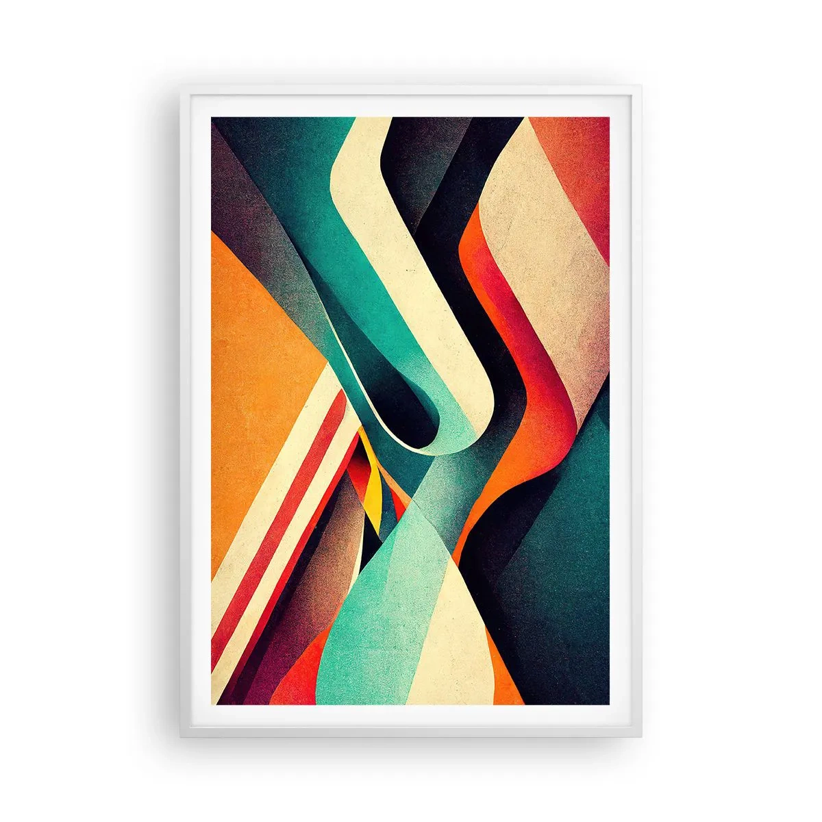 Poster in white frmae - Intense Composition - 70x100 cm