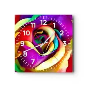 Wall clock - Clock on glass - It's Impossible - 30x30 cm