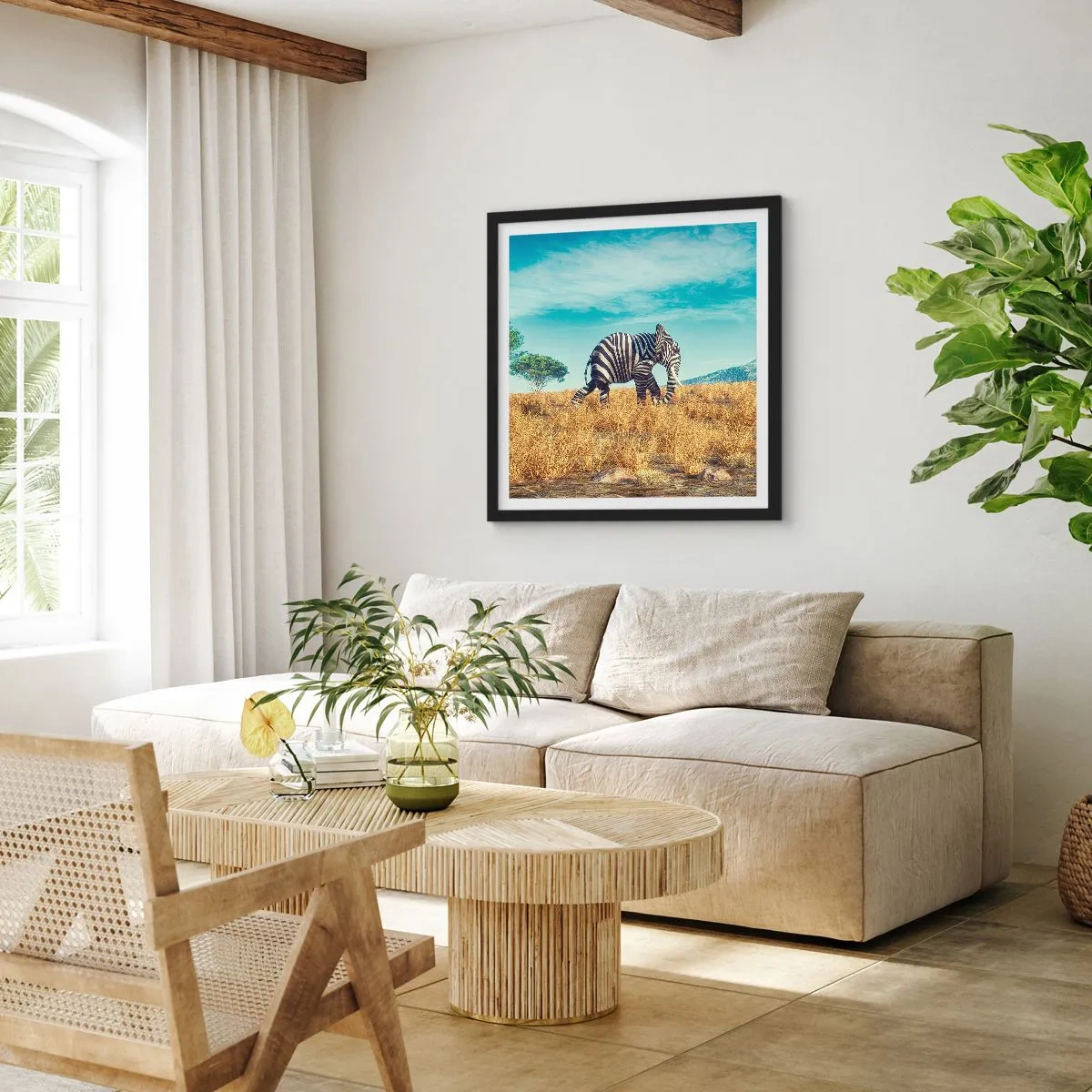 Poster in black frame - Greyness Is Not In Fashion - 40x40 cm