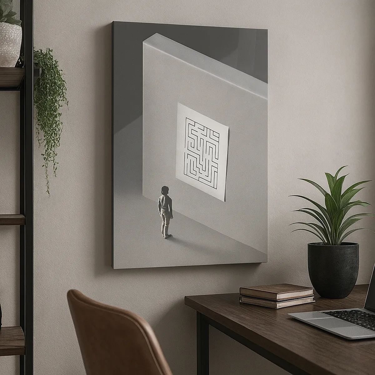 Canvas picture - But Where Am I? - 50x70 cm