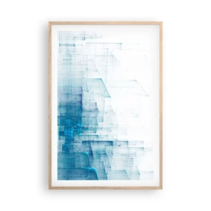 Poster in light oak frame - And There Was Space - 61x91 cm