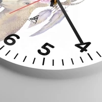 Clock face with numbers