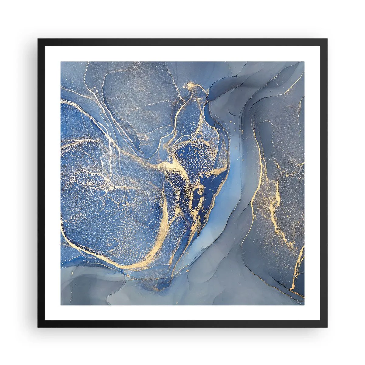 Poster in black frame - Gold Dust - 60x60 cm