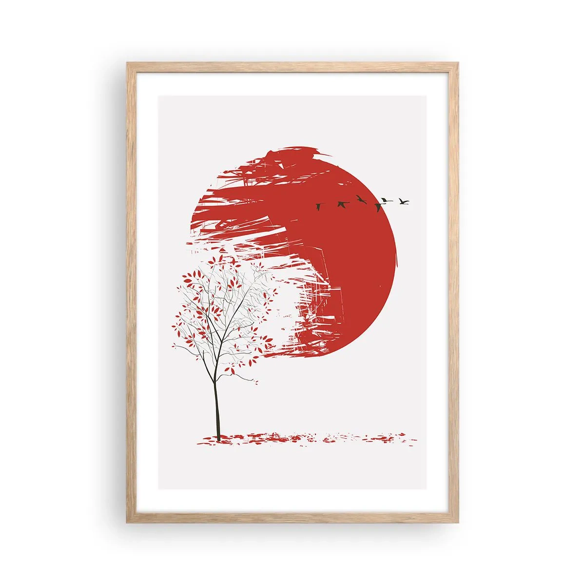 Poster in light oak frame - Do You Know This Country? - 50x70 cm