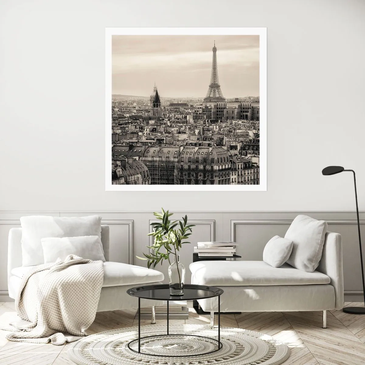 Poster - Over the Roofs of Paris - 60x60 cm