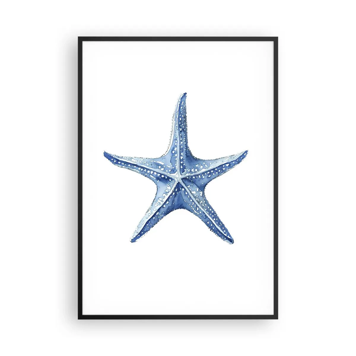 Poster in black frame - Sea Star - 70x100 cm