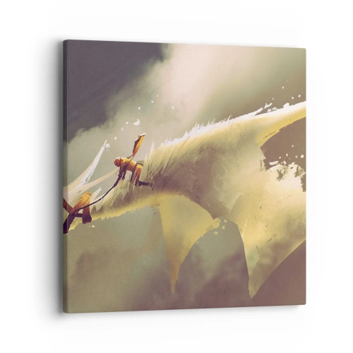 Canvas picture - To the Rescue of the World - 40x40 cm