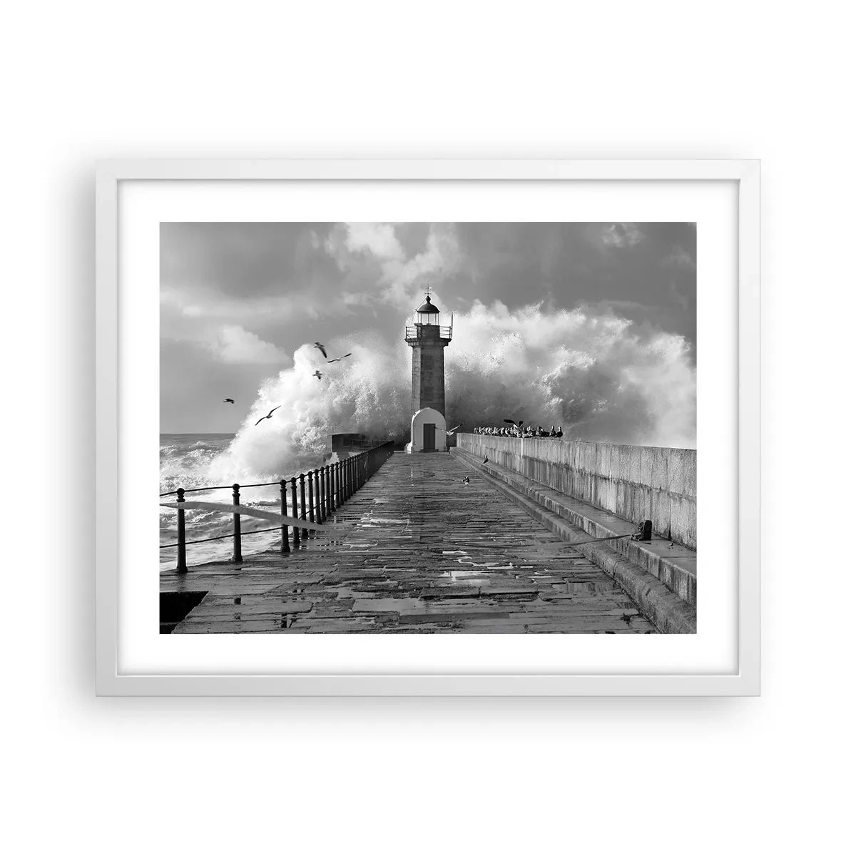 Poster in white frmae - Fearless - 50x40 cm