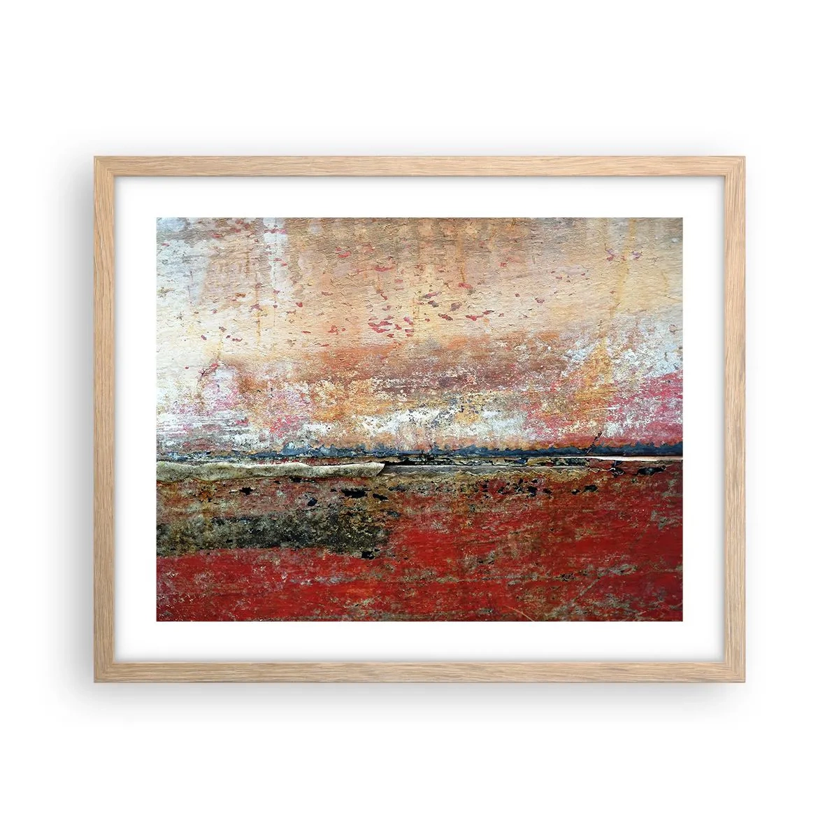 Poster in light oak frame - Might Be the Sea - 50x40 cm