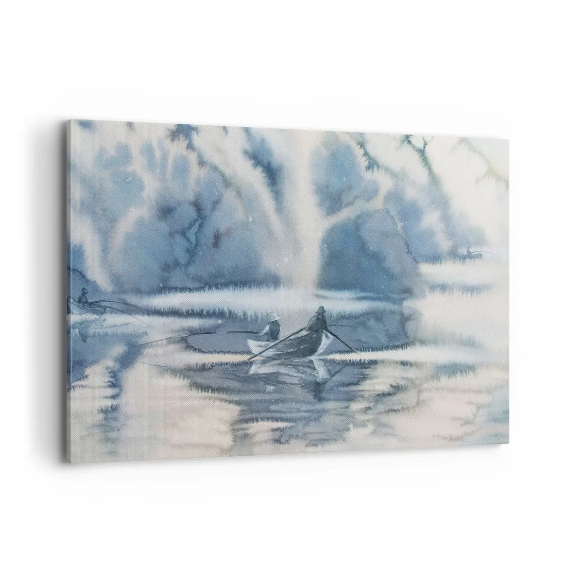 Canvas picture - Fishermen in Their Paradise - 100x70 cm