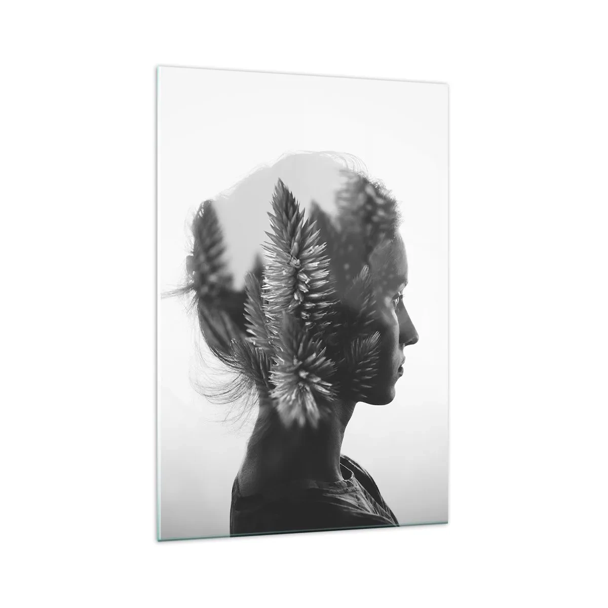 Glass picture - Lady from a Pinewood Forest - 70x100 cm