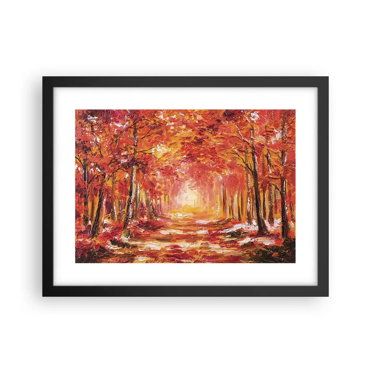Poster in black frame - Copper Forest - 40x30 cm