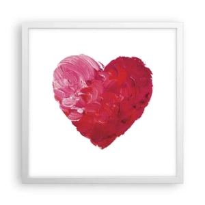 Poster in white frmae - All You Need Is Love - 40x40 cm
