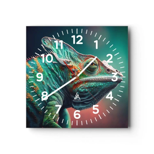Wall clock - Clock on glass - Can You See Me? That's Too Bad... - 40x40 cm