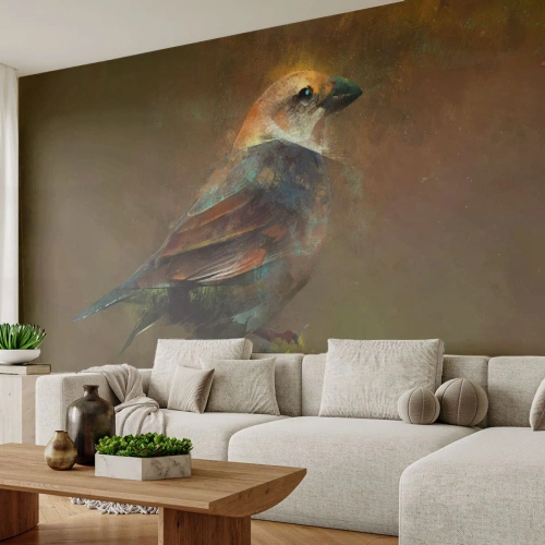 Self-Adhesive Photo Wallpaper Deluxe Sticker - Sparrow, a Little Birdy - Abstraction, Bird, Nature - 450x315 cm