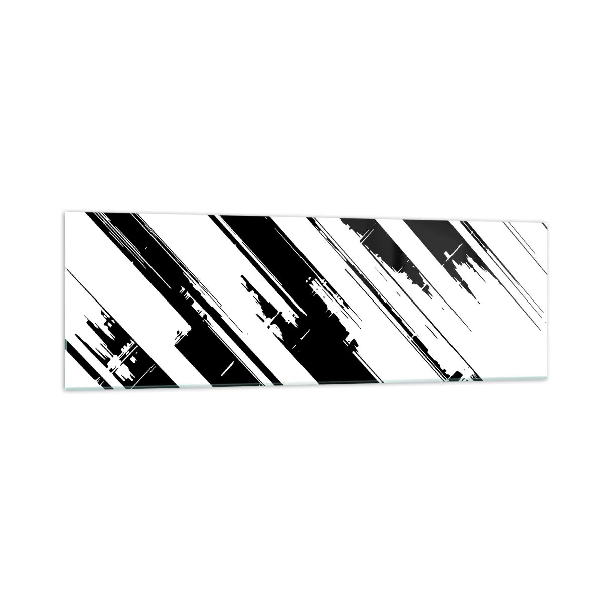 Glass picture - Intensive and Dynamic Composition - 160x50 cm