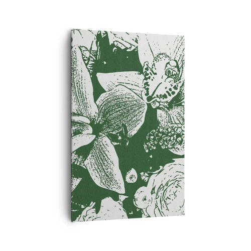 Canvas picture - Bouquet - Green World - 80x120 cm