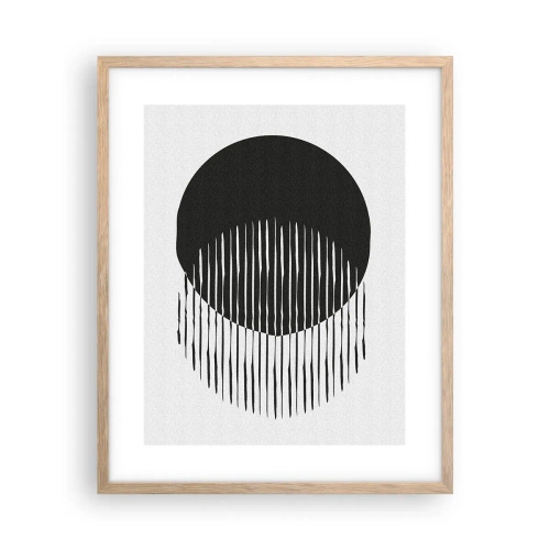 Poster in light oak frame - His Alter Ego - 40x50 cm