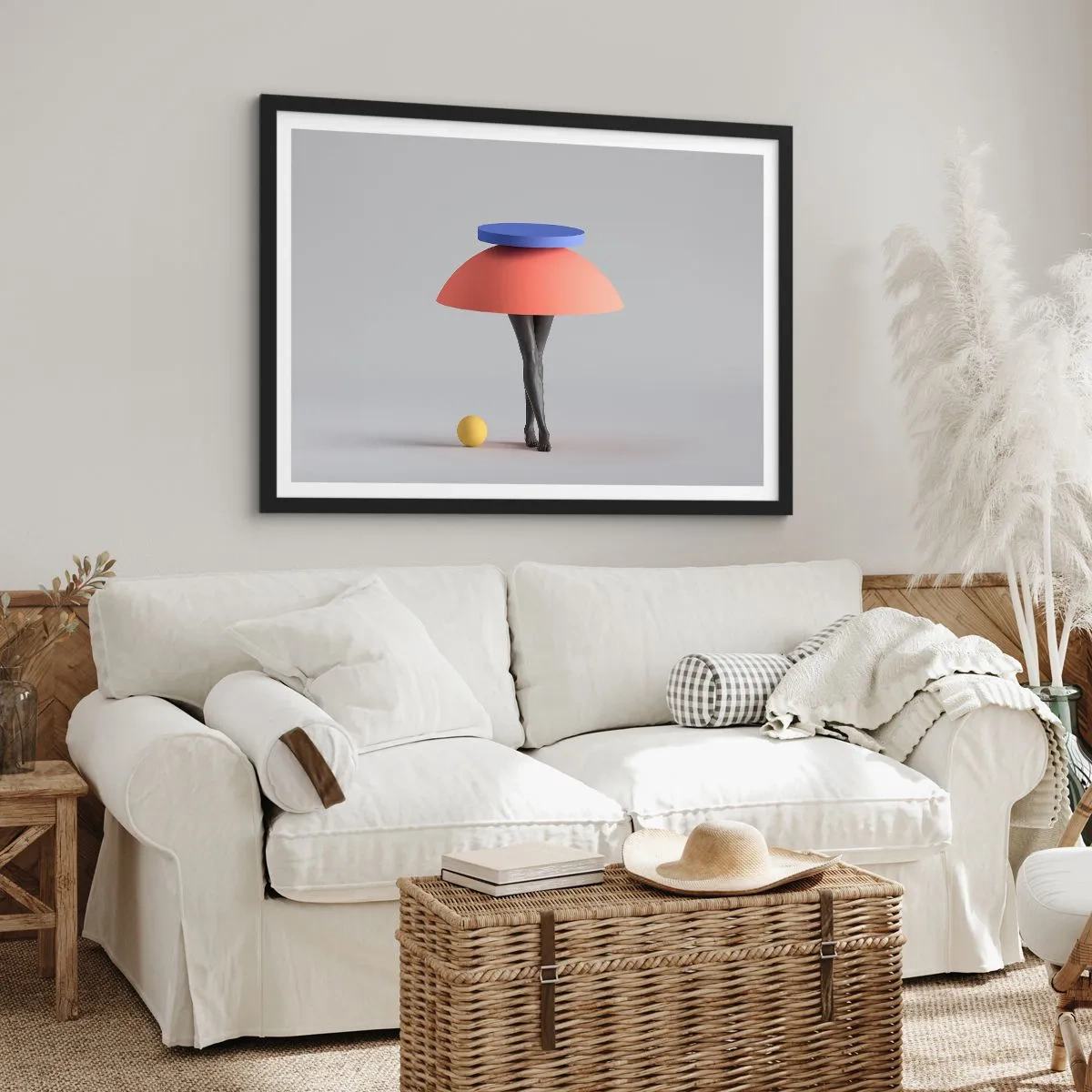Poster in black frame - Surrealistic Composition - 91x61 cm