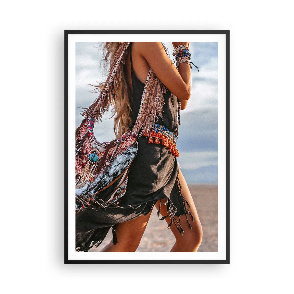 Poster in black frame - Shaman's Girl - 70x100 cm