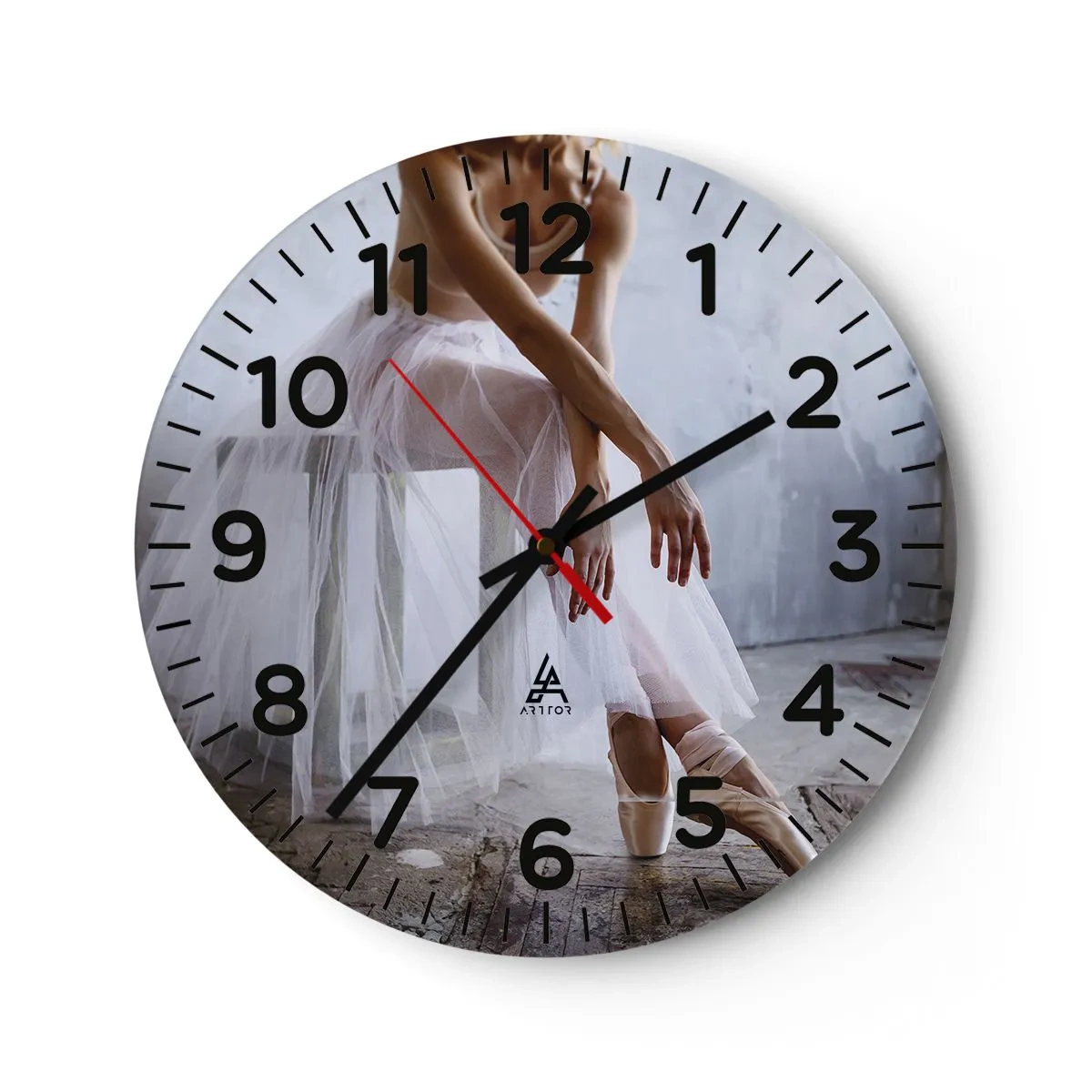 Wall clock - Clock on glass - Before the Ramp Lights Are On - 30x30 cm