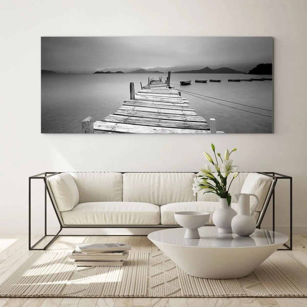 Glass picture - In a Faraway Land - 140x50 cm