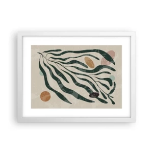 Poster in white frmae - Among the Green - 40x30 cm