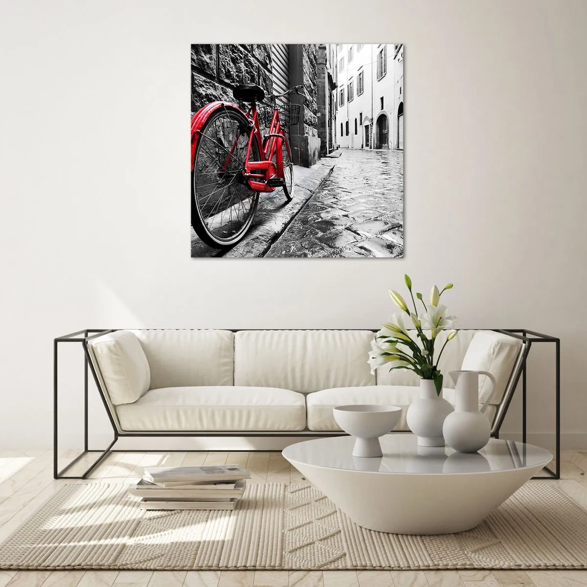 Glass picture - Real Beauty Does Not Age - 50x50 cm