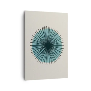 Canvas picture - Rays on Blue - 70x100 cm