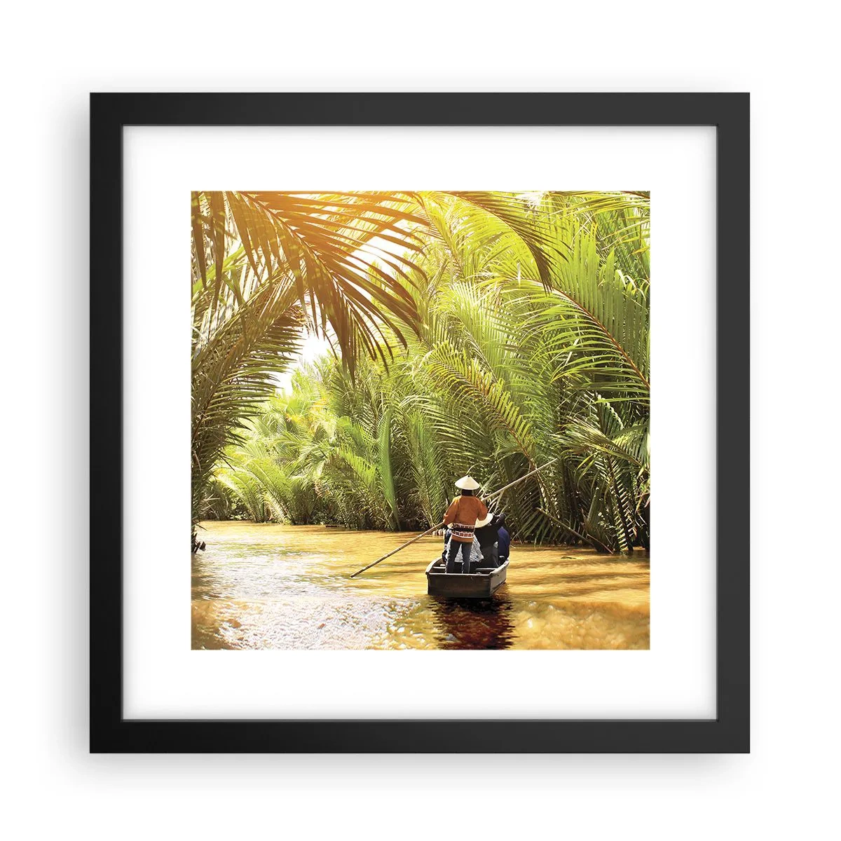 Poster in black frame - Through a Palm Ravine - 30x30 cm