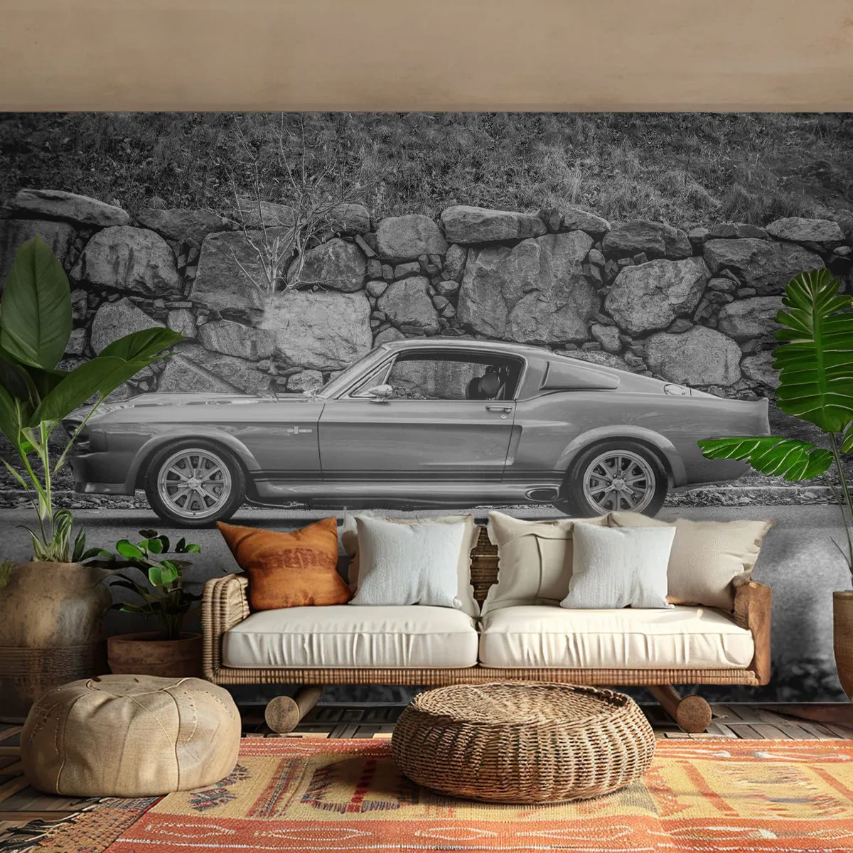 Photo Wallpaper Premium Sand - Legend of the 60-ies - Vintage car, Automotive, Sports car - 500x350 cm
