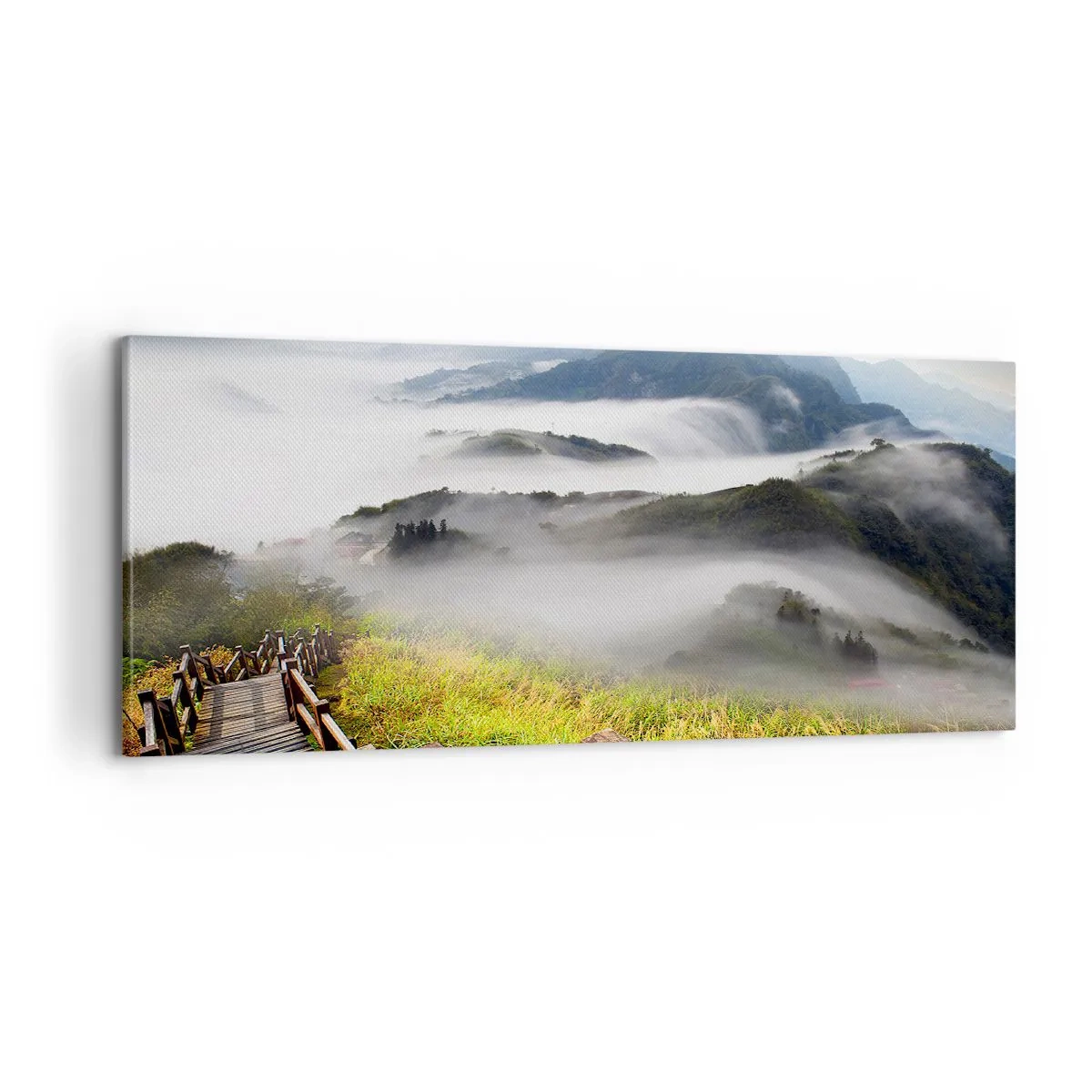 Canvas picture - Woven from Glare and Mist - 100x40 cm