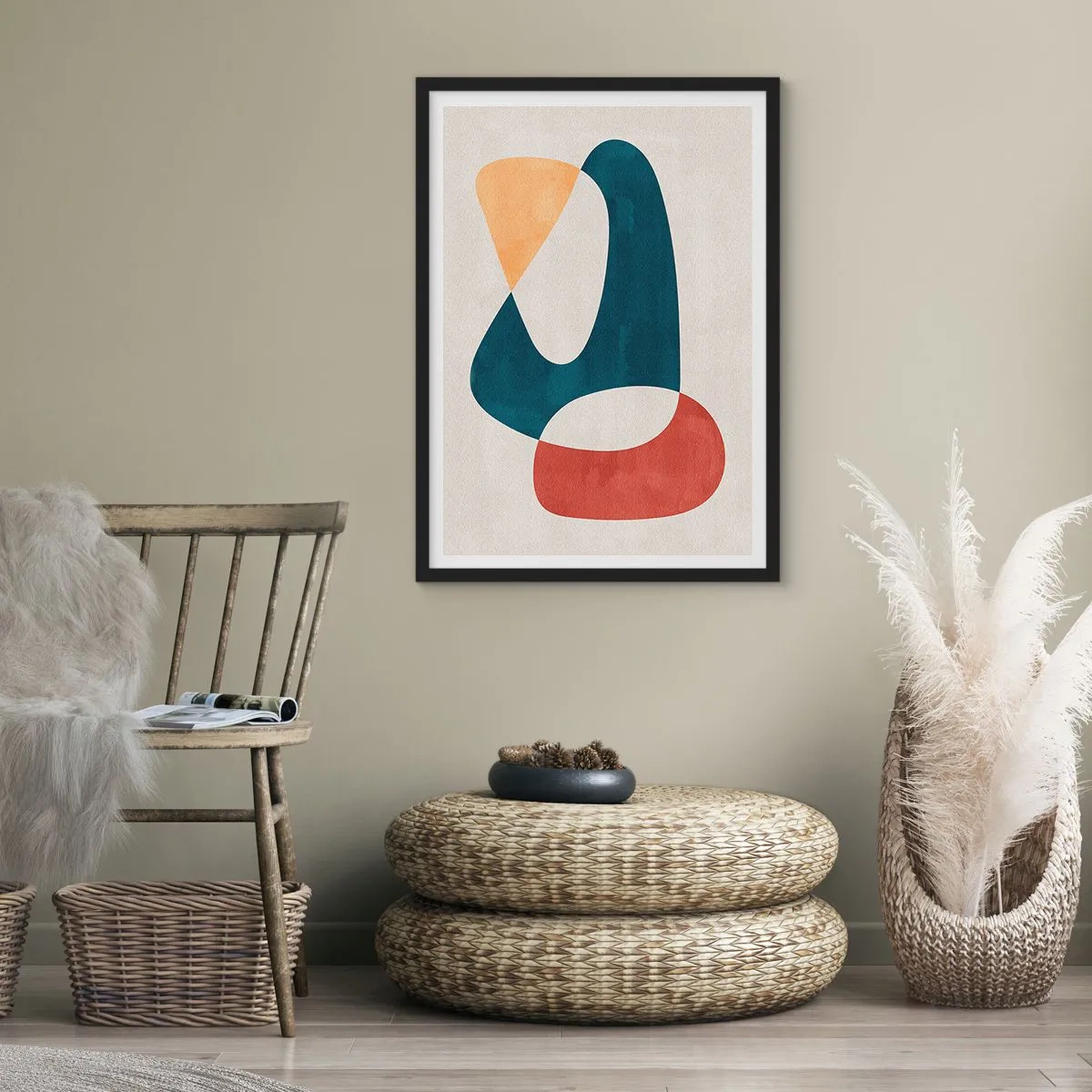 Poster in black frame - Influences and Metamorphoses - 30x40 cm