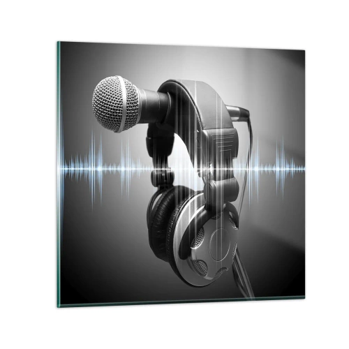 Glass picture - You Can Still Hear the Singing - 40x40 cm