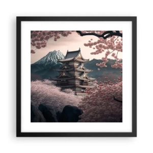 Poster in black frame - Land of Cherry Blossoms - 40x40 cm
