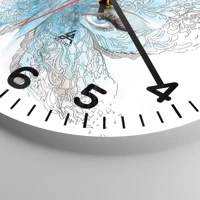 Clock face with numbers