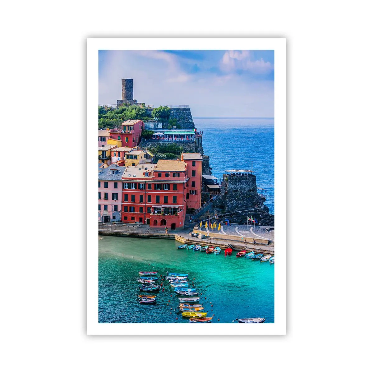 Poster - Magical Mediterranean Town - 61x91 cm