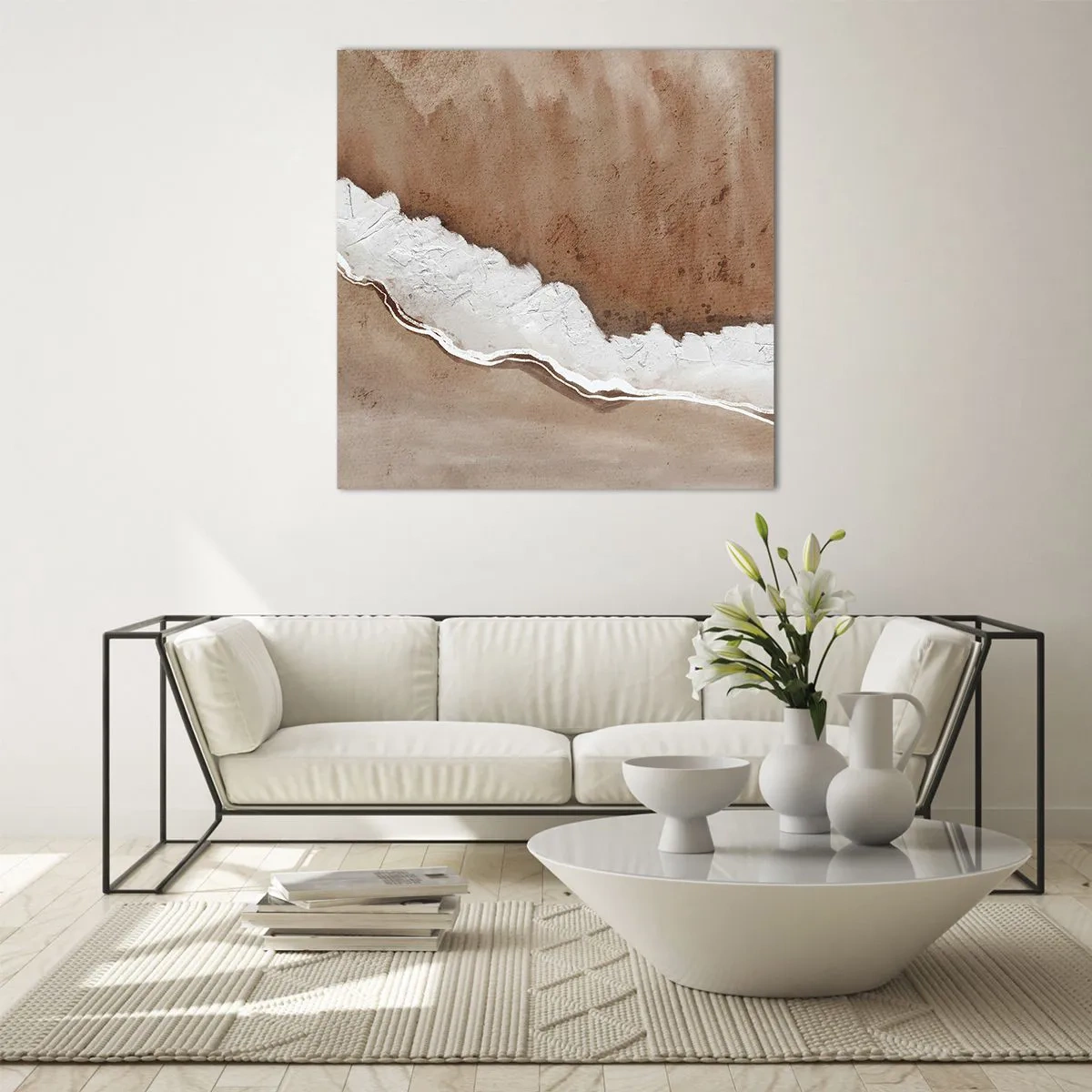 Glass picture - Earth Colours - 70x70 cm