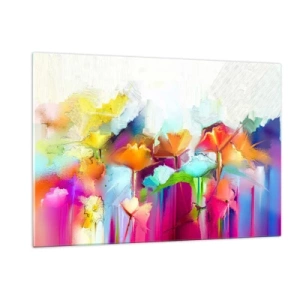 Glass picture - Rainbow Has Bloomed - 120x80 cm