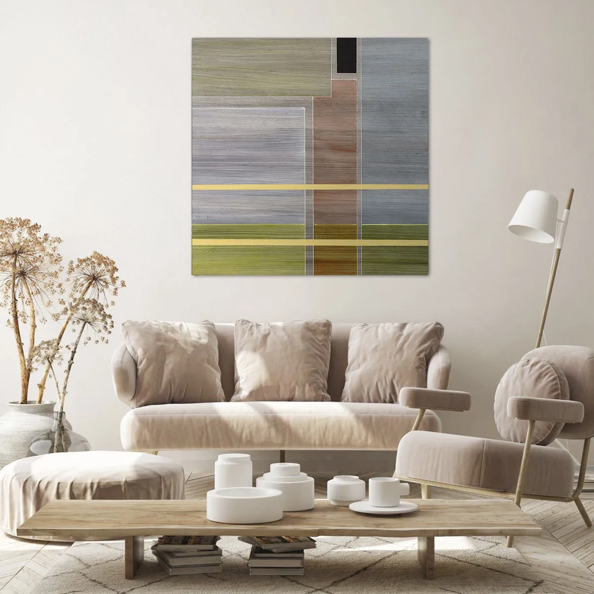 Canvas picture - Straight and Calm - 40x40 cm