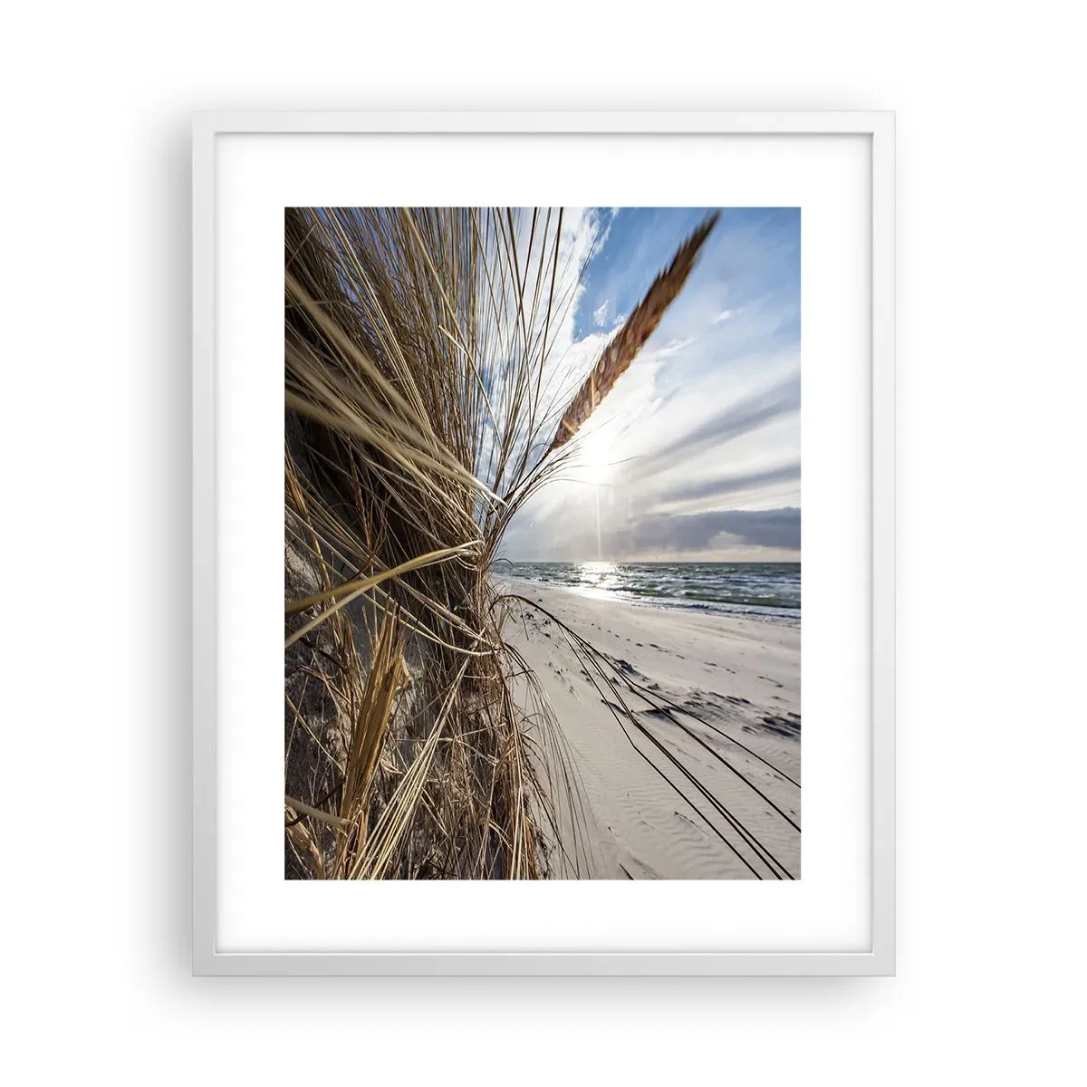 Poster in white frmae - Enounter of the Elements - 40x50 cm