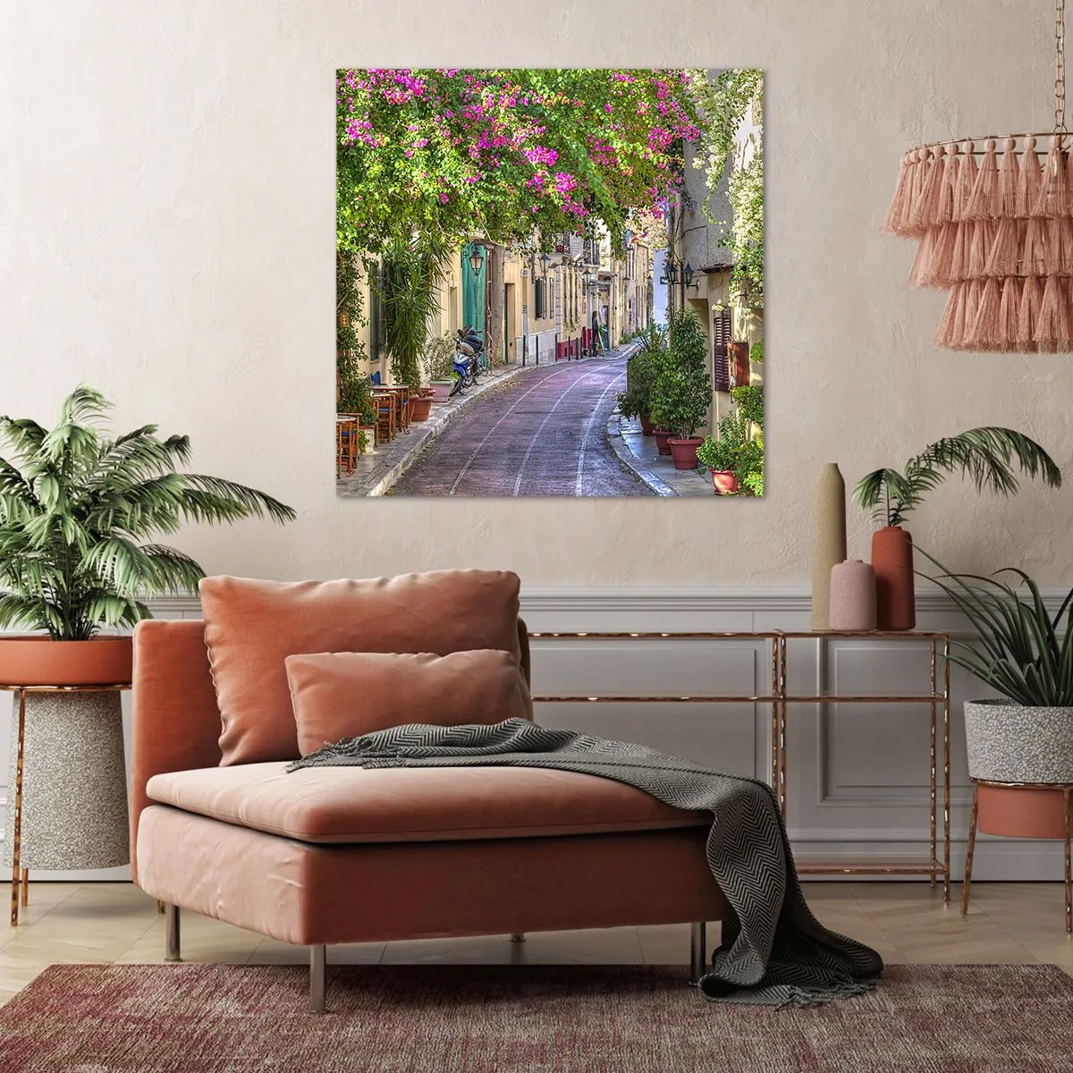 Canvas picture - Blooming Alley - 40x40 cm