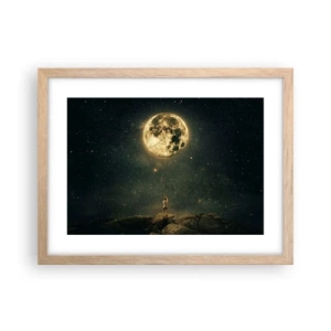 Poster in light oak frame - One that Stole the Moon - 40x30 cm