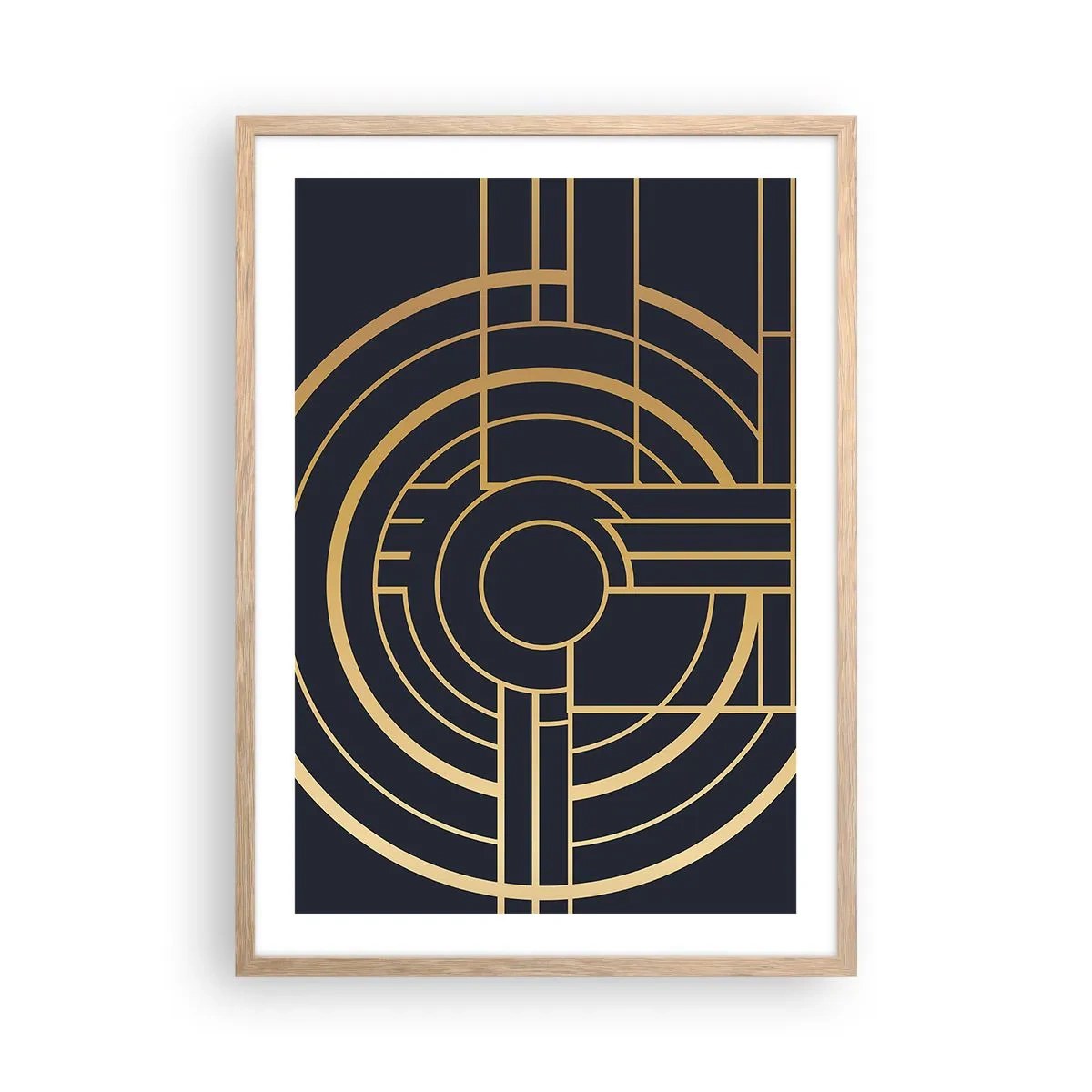 Poster in light oak frame - Tour of Things - 50x70 cm