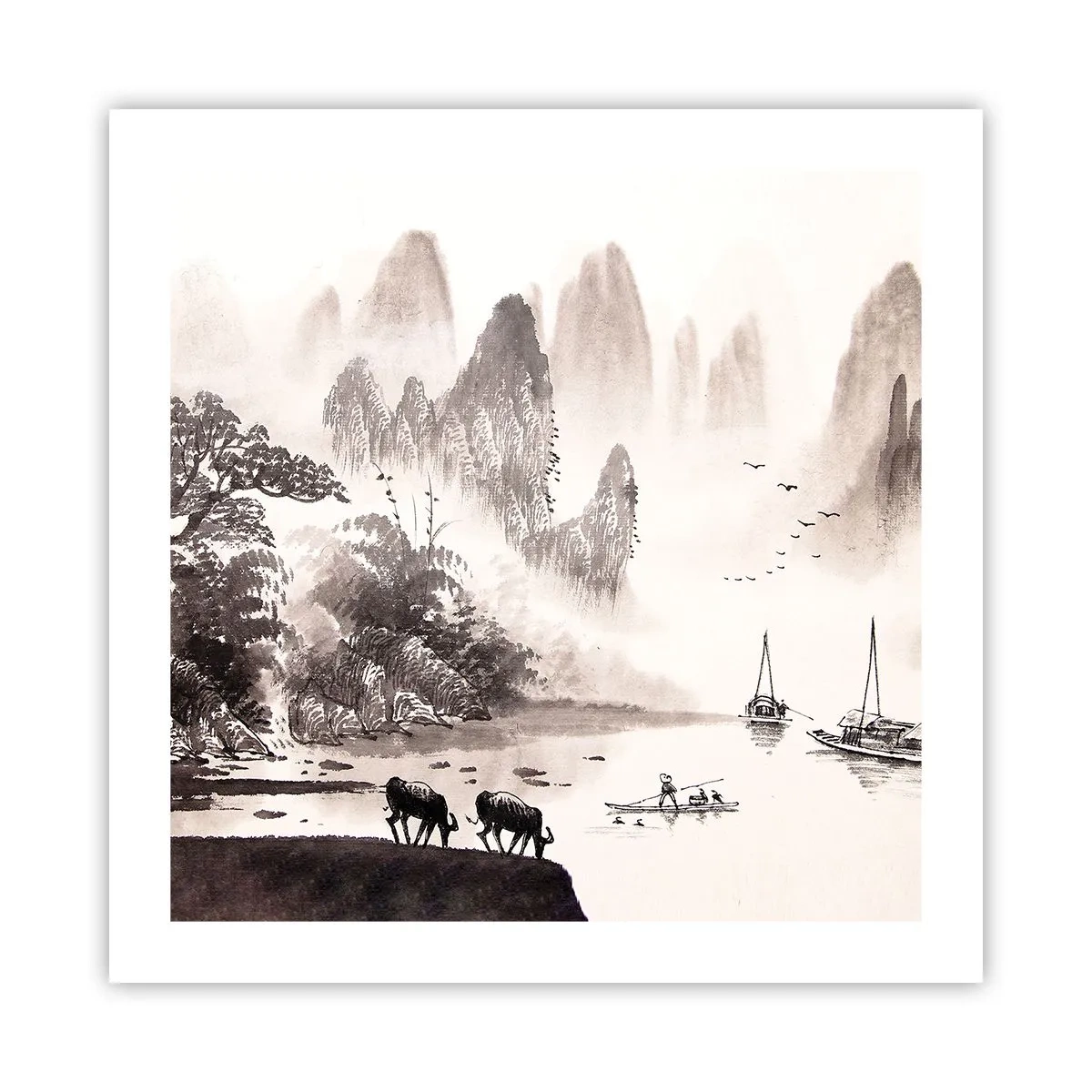 Poster - Everyday Life in the East - 50x50 cm