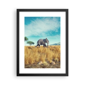 Poster in black frame - Greyness Is Not In Fashion - 30x40 cm